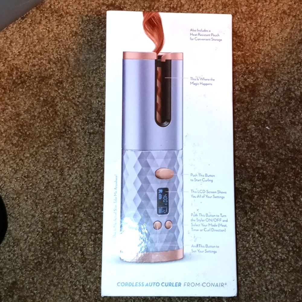 Unbound Beauty In Motion. Cordless auto curler.